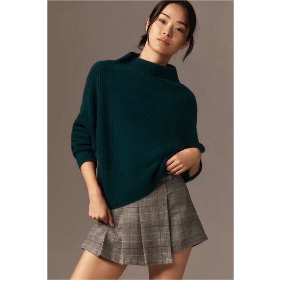 Anthropologie Enza Ribbed Cashmere Sweater Size X Small - Picture 1 of 5